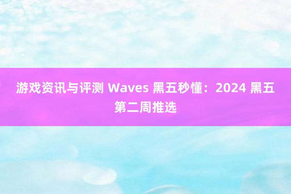 游戏资讯与评测 Waves 黑五秒懂：2024 黑五第二周推选