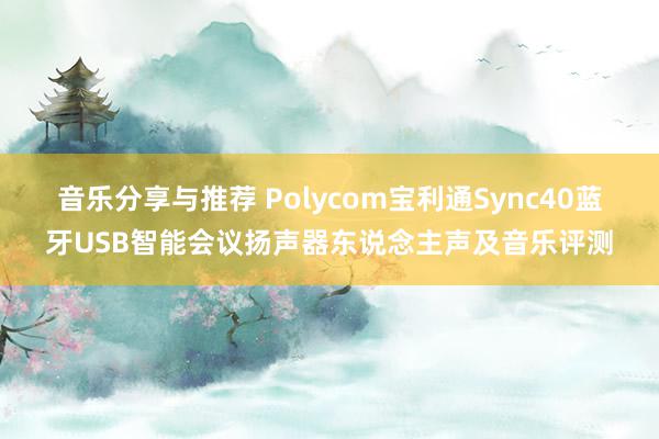 音乐分享与推荐 Polycom宝利通Sync40蓝牙USB智能会议扬声器东说念主声及音乐评测