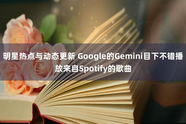 明星热点与动态更新 Google的Gemini目下不错播放来自Spotify的歌曲